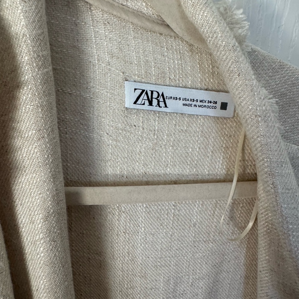 Zara Cream Textured Robe - Picture 3 of 3